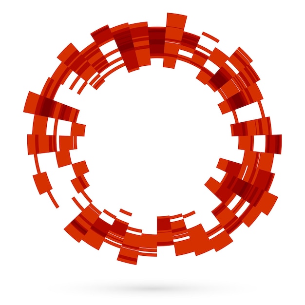 Éléments de conception Anneau cercle cadre élégant frontière Résumé élément logo circulaire sur fond blanc isolé