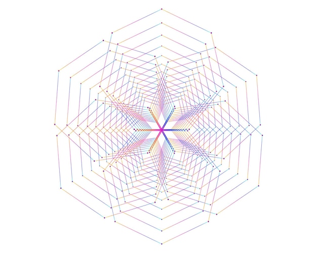 Éléments de conception Vague de nombreuses lignes violettes anneau de cercle Bandes ondulées verticales abstraites sur fond blanc isolé Illustration vectorielle EPS 10 Vagues colorées avec des lignes créées à l'aide de Blend Too