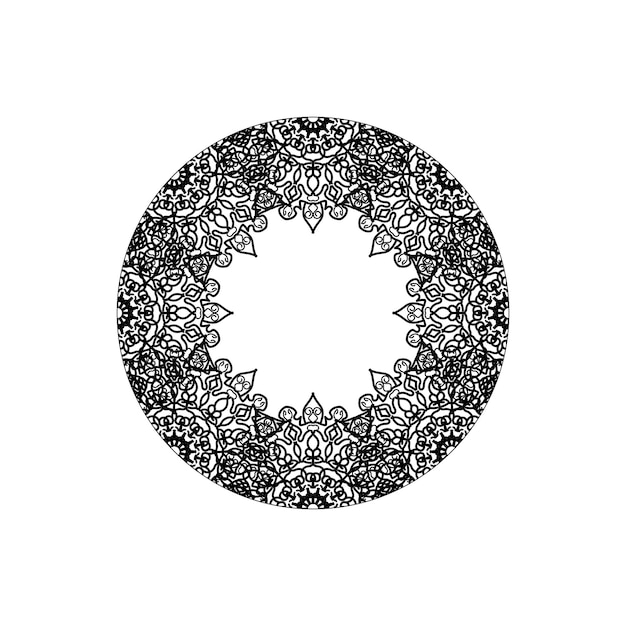 Éléments de décoration art mandala motif circulaire