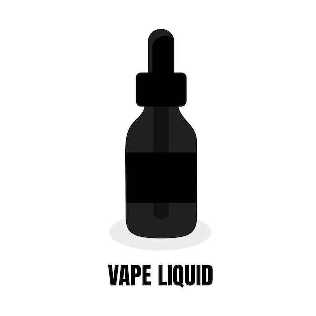 Éléments isolés de bouteille de liquide de vape pour la barre de vapeur et la boutique de vape