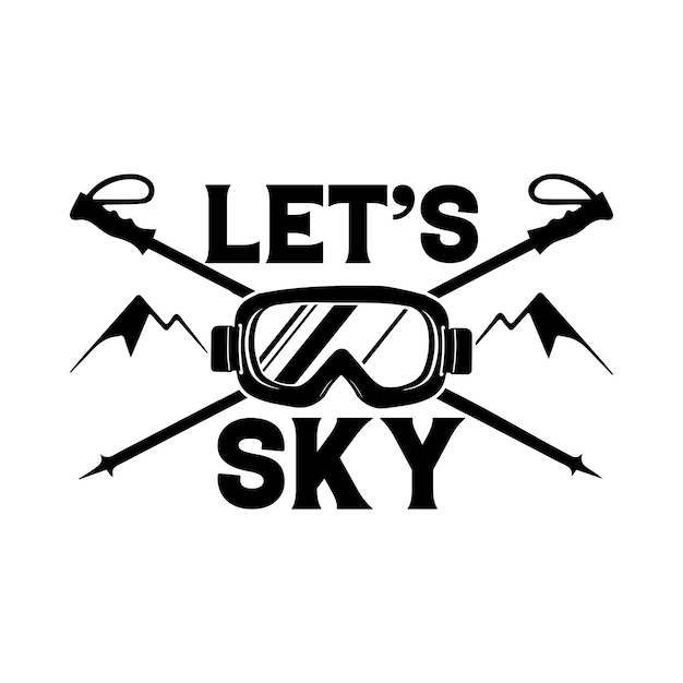 Let's Sky Illustration Design