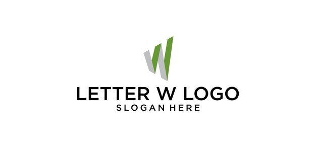 Vecteur letter w logo (lettres dans le logo)