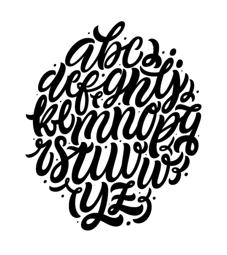 Vecteur lettrage alphabétique vectoriel et typographie personnalisée pour les conceptions logo pour l'invitation à l'affiche, etc.