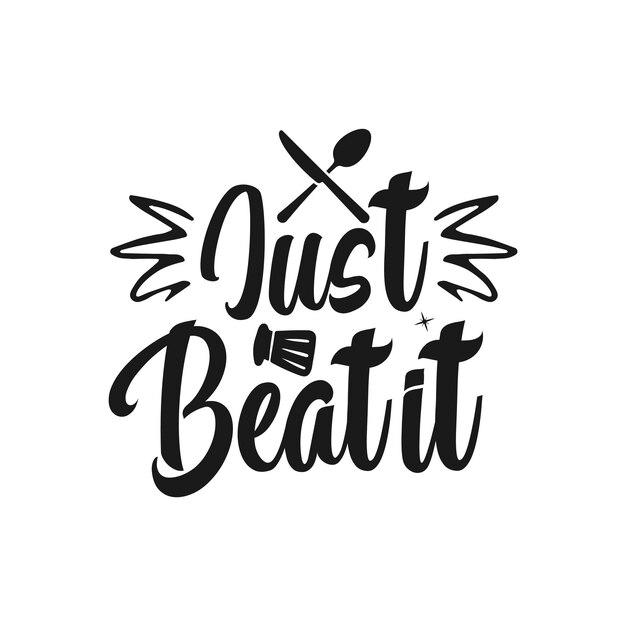 Lettrage De Citation De Typographie De Cuisine Drole Lettrage De Citation Drole Dessine A La Main Vecteur Premium