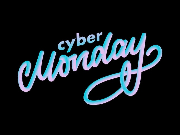 Lettrage Cyber Monday