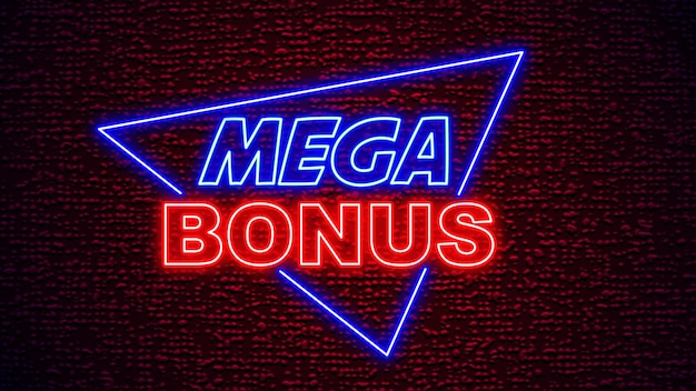 Lettrage D'enseigne Au Néon Mega Bonus Alphabet