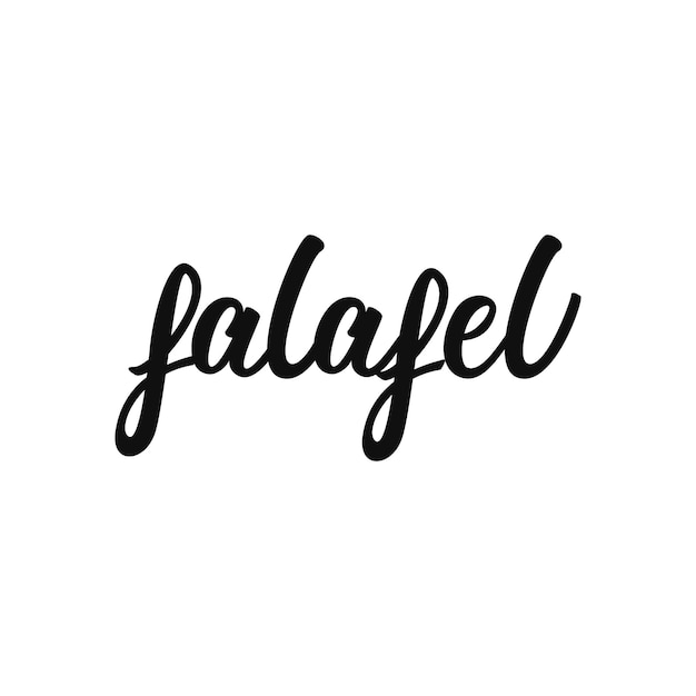 Lettrage Falafel