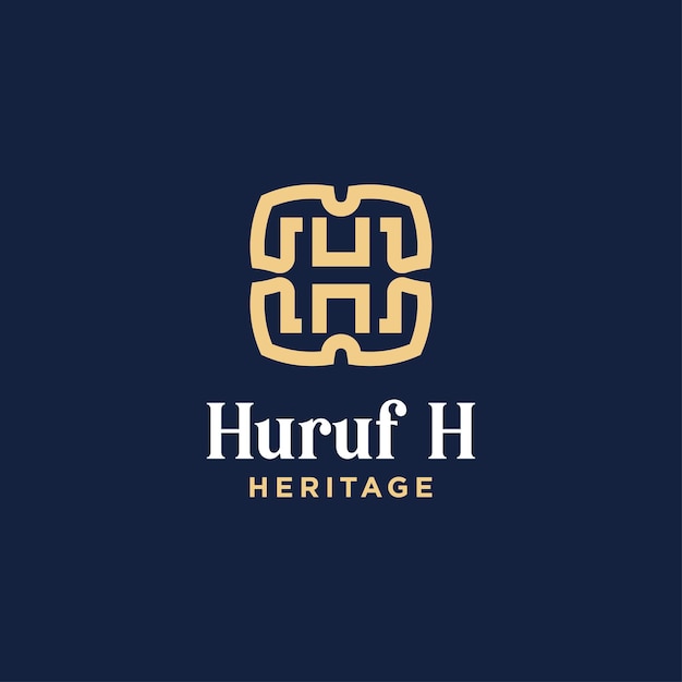 Lettrage H Monogram Logo