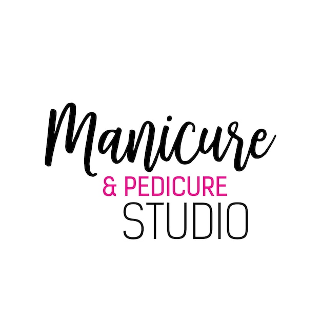 Lettrage De Studio Manucure Et Pédicure