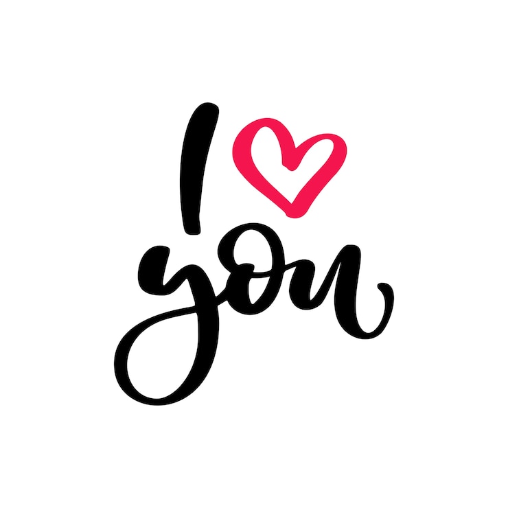 Vecteur lettrage de vecteur saint valentin