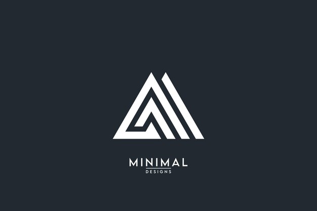Lettre abstraite AF FA AF Logo Design Vector Template Element