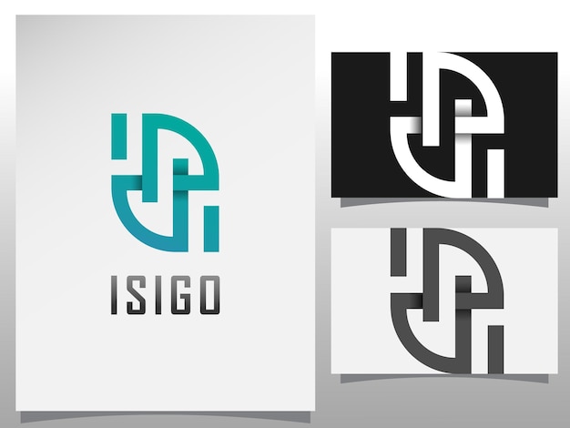 Lettre Abstraite Isi Vecteur Logo élément De Conception Modèle De Logo Pour Entreprise Entreprisetechnologie Médias Logotype Logo Jouer Médias