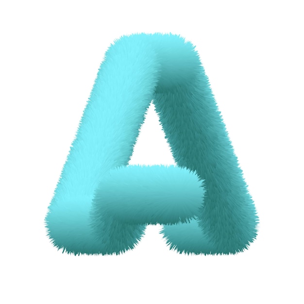 Vecteur lettre de l'alphabet moelleux