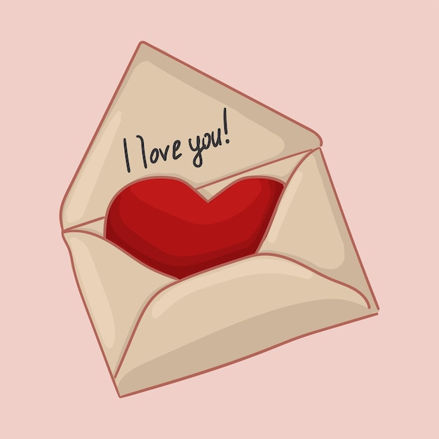 Une Lettre D'amour. Joyeuse Saint Valentin