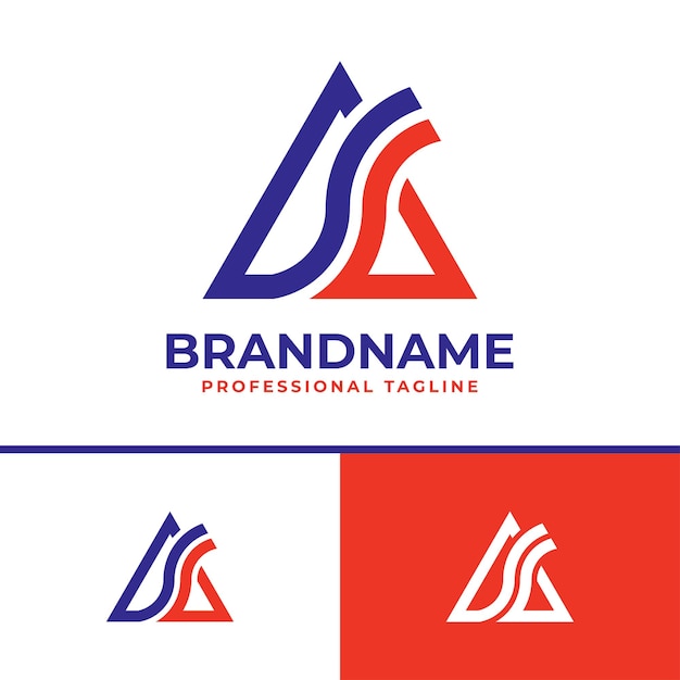 Lettre As Monogram Logo Adapté à Toute Entreprise Avec Les Initiales As Ou Sa