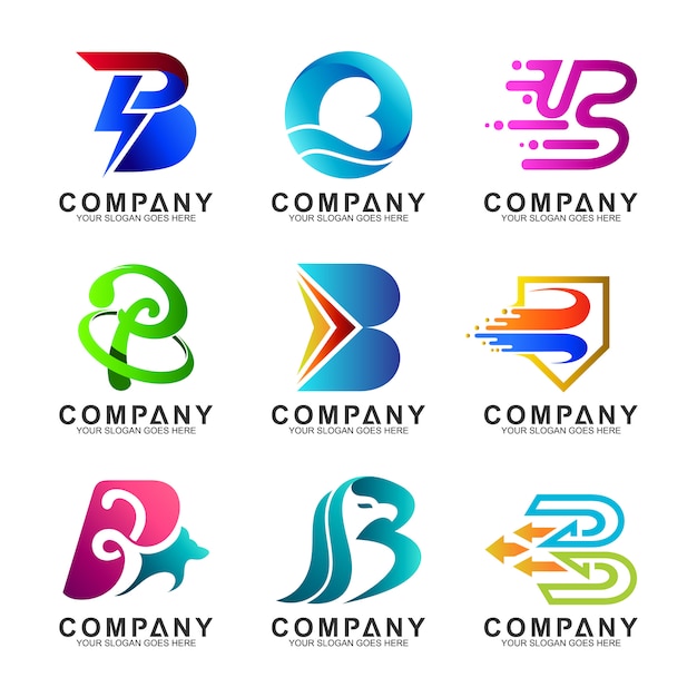 Lettre B Logo Set