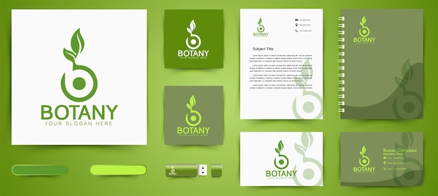 Lettre B Nature Leaf Logo Et Business Branding Template Designs Inspiration Isolé Sur Fond Blanc
