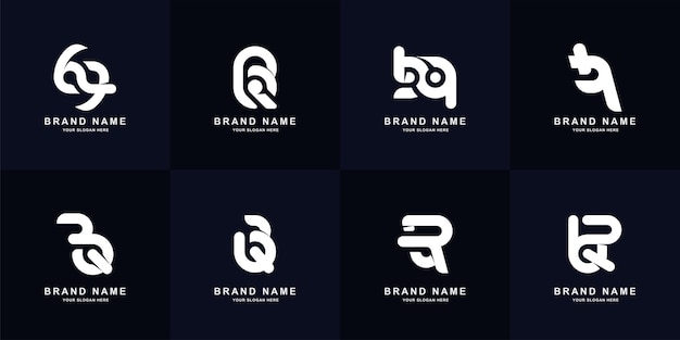 Lettre de collection création de logo monogramme BQ ou QB