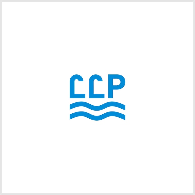 Vecteur lettre de construction de piscine llp