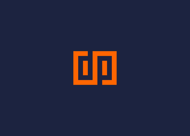 Lettre Dp Avec Logo Carré Icône De Conception Modèle De Conception Vectorielle Inspiration