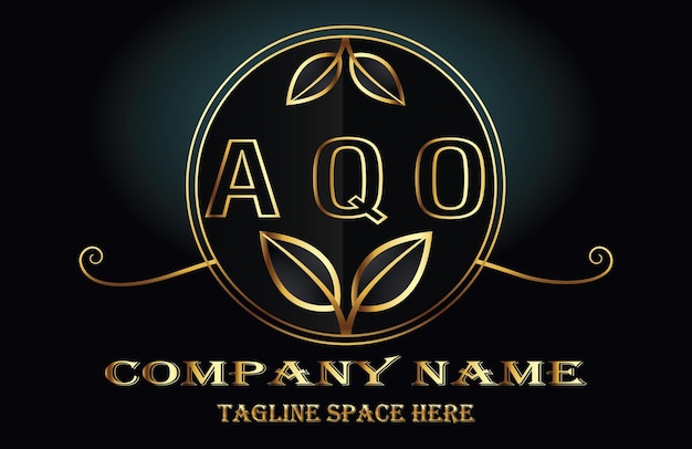 Vecteur la lettre du logo de l'aqo
