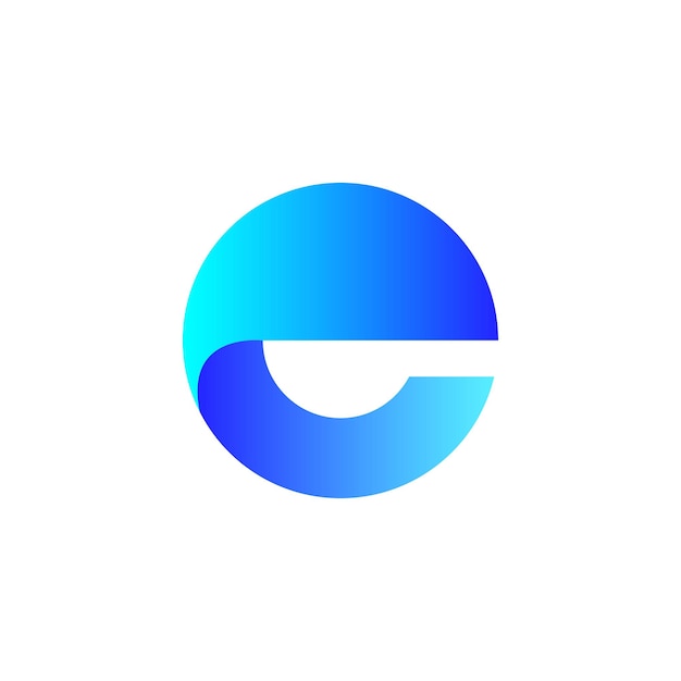 Lettre E logo icône éléments de modèle de conception illustration vectorielle