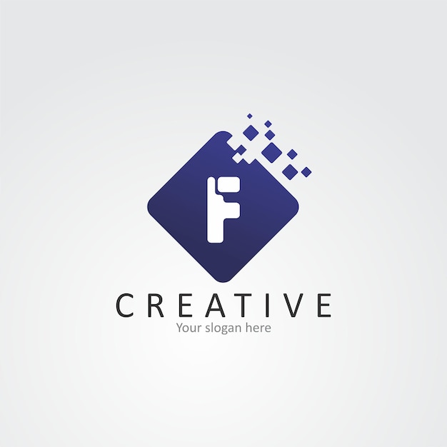 Lettre F Logo F Lettre Design Vecteur