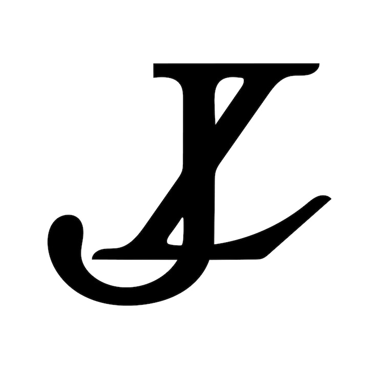 Vecteur une lettre sur un fond blanc qui est noir