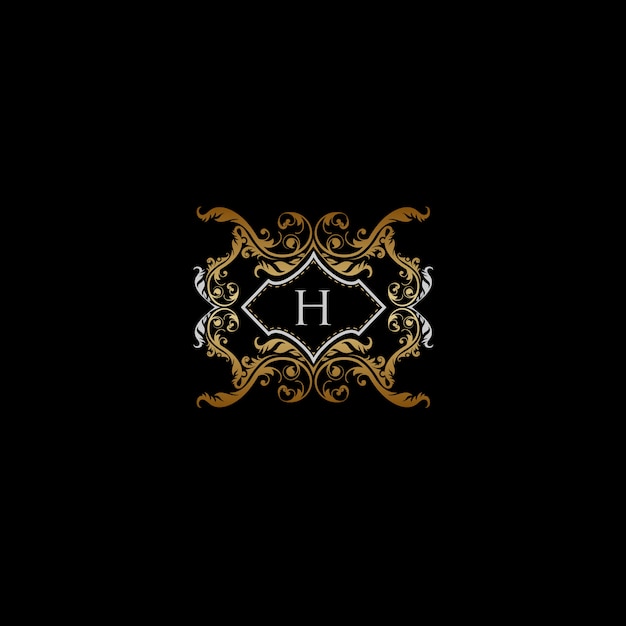 Vecteur lettre h - classy heritage logo