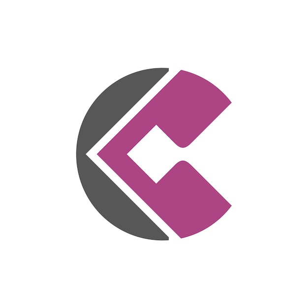 Lettre C Initial Vector Logo Modèle d'illustration Conception