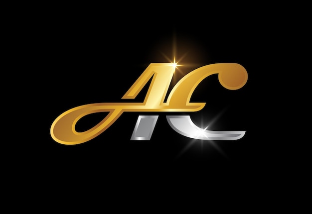 Lettre initiale AC Logo Design Vector Template Symbole de l'alphabet graphique pour les entreprises