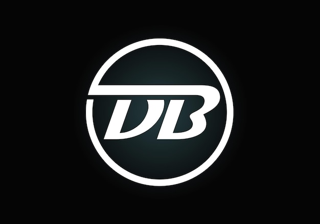 Lettre initiale DB Logo Design Vector. Symbole de l'alphabet graphique pour l'identité d'entreprise