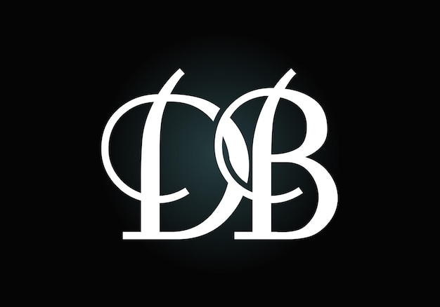 Lettre initiale DB Logo Design Vector. Symbole de l'alphabet graphique pour l'identité d'entreprise