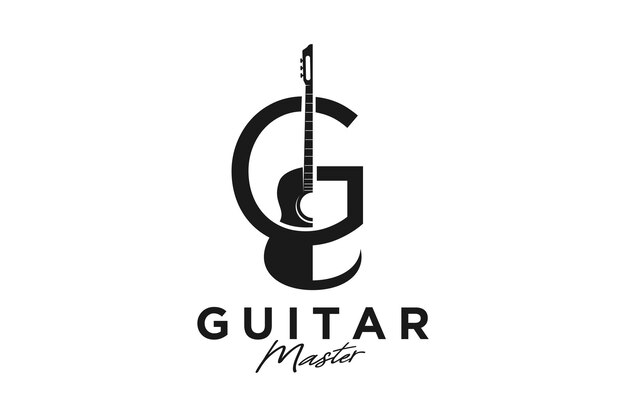 Lettre Initiale Gm Gm Mg Guitar Strings Music Logo Design