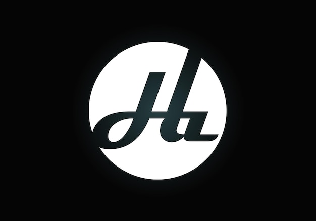 Lettre initiale HA Logo Design Vector. Symbole de l'alphabet graphique pour l'identité d'entreprise