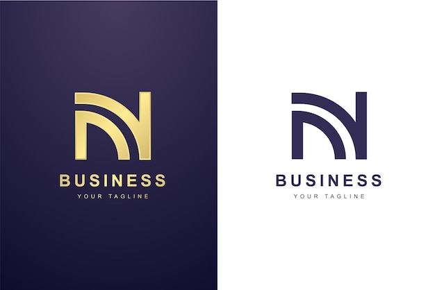Lettre initiale N Logo pour entreprise ou société de médias.