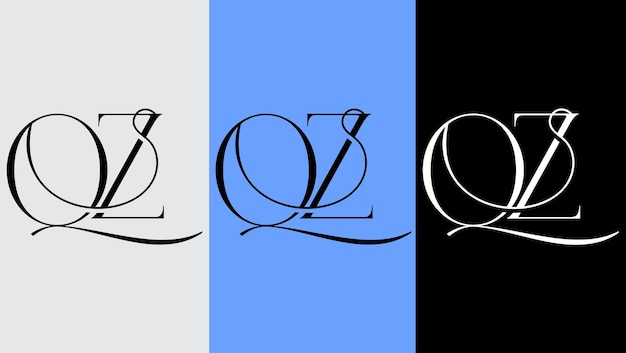 Vecteur lettre initiale oz logo design créatif symbole moderne icône monogramme