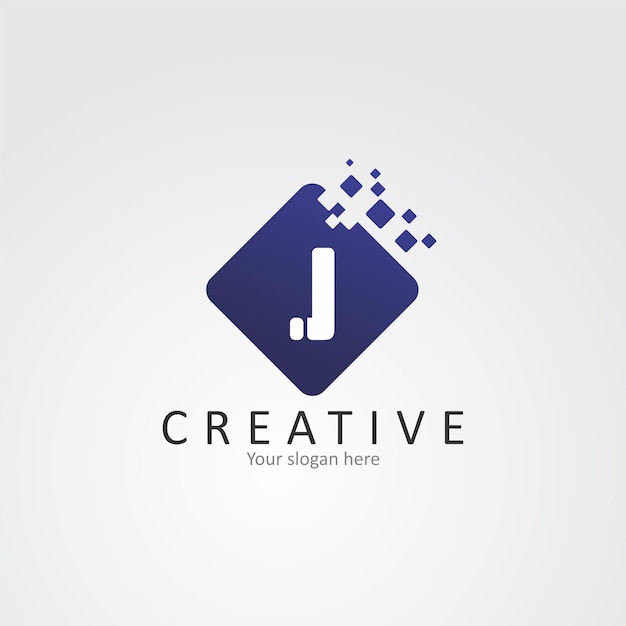 Lettre J Logo J Lettre Design Vecteur