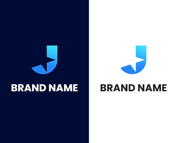 Lettre J Et M Marque Modèle De Conception De Logo Moderne
