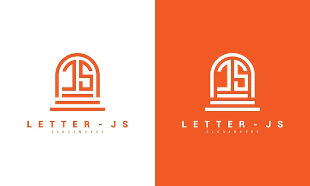 Lettre Js Logo Icône Modèle De Conception Vecteur Premium Vecteur Premium