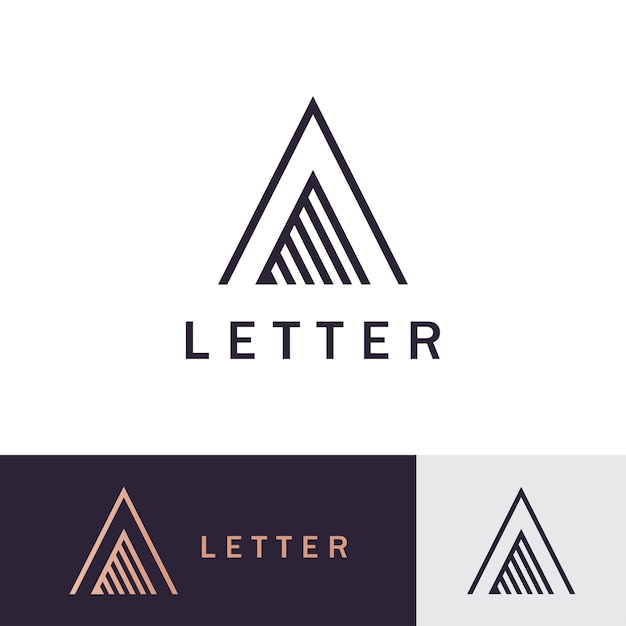 Lettre A Logo Créatif Un Logo Symbole Initial Pour Votre Entreprise