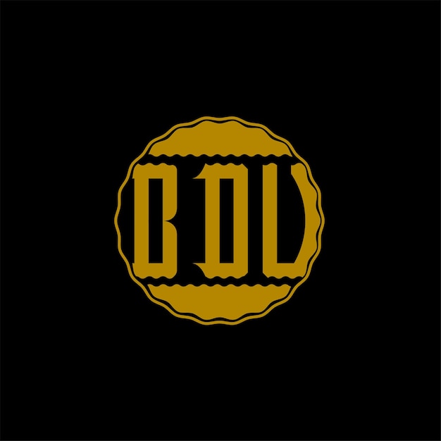 Lettre Logo design 'BDU'