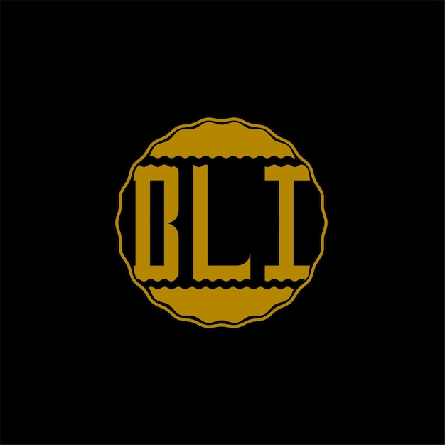 Vecteur lettre logo design 'bli'