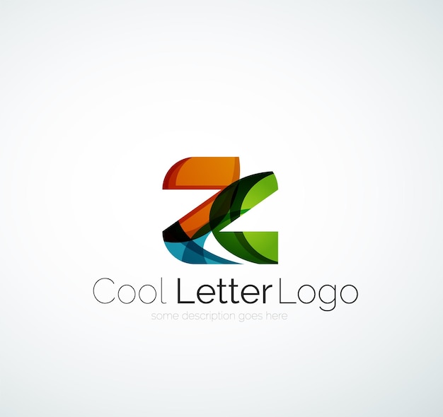 Lettre logo de l'entreprise