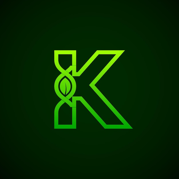 Lettre A Logo Avec Feuille Verte Et Concept D'adn Biotechnologique Pour La Société Science Laboratory Business