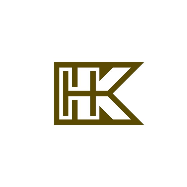 Lettre Logo Hk Ou Kh