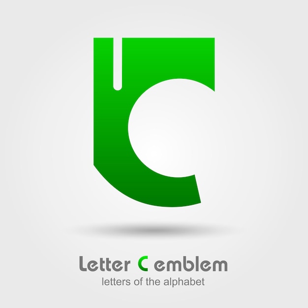 Lettre C logo icône éléments de modèle de conception Lettres de l'alphabet Illustration vectorielle