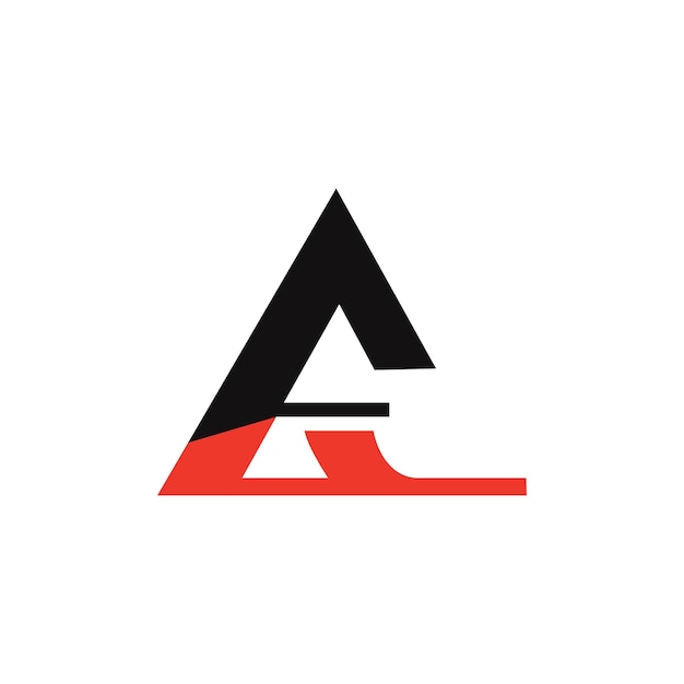 Une lettre de logo vecteur Premium une conception de logo abstraite