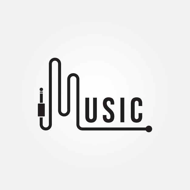 lettre M Collection de conception de logo de musique avec style de dégradé
