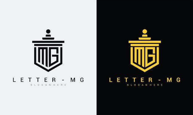 Lettre Mg Logo Icône Modèle De Conception Vecteur Premium Vecteur Premium
